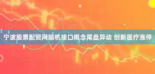 宁波股票配资网脑机接口概念尾盘异动 创新医疗涨停